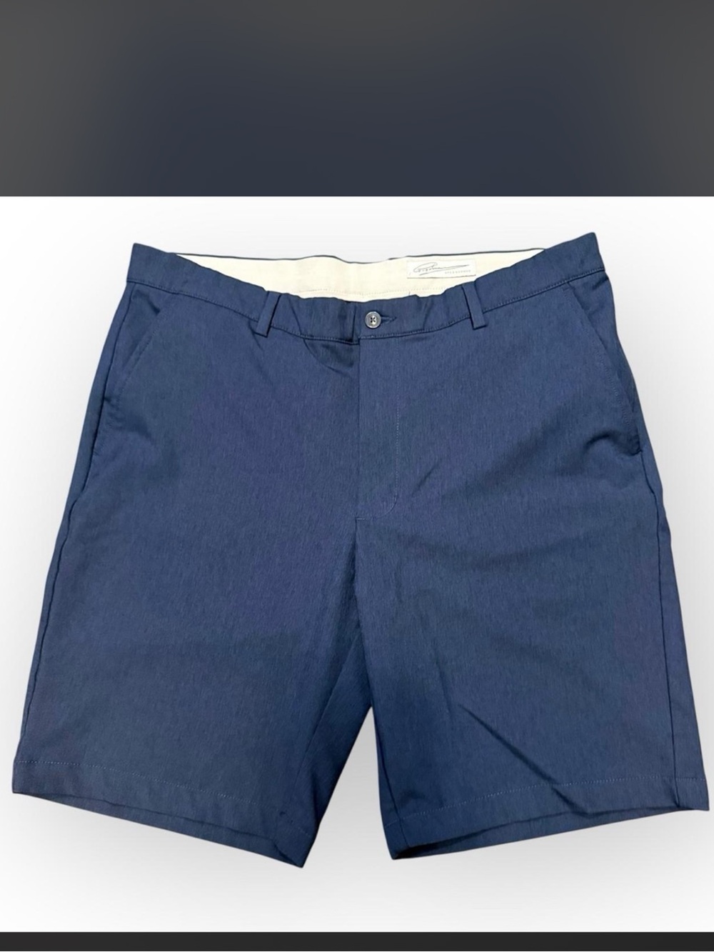 Greg Norman Collection Navy Flat Front Performance Shorts